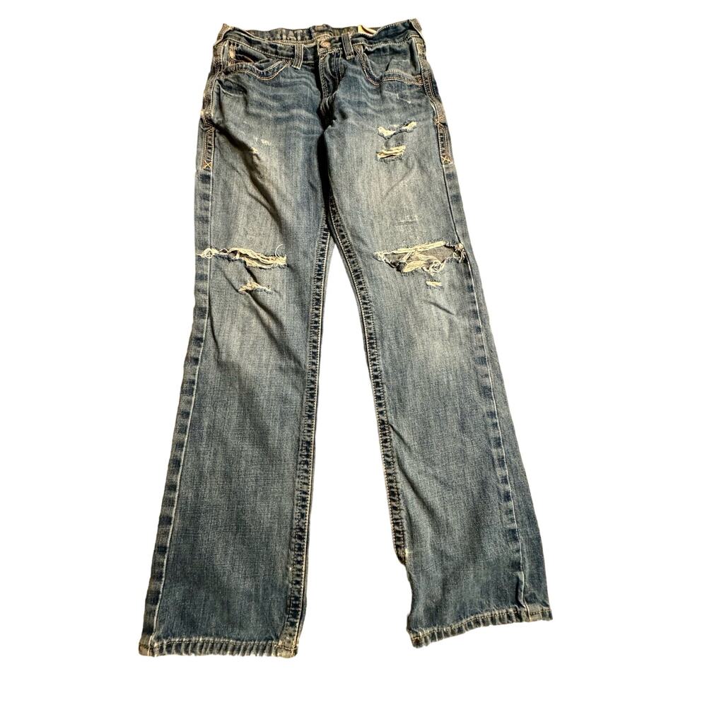 Ariat Men’s M5 Straight Leg Faded Denim Jean Pants 31/34